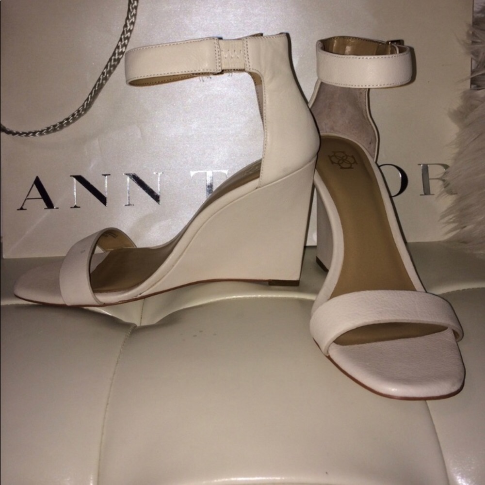 Ann Taylor wedge heels.